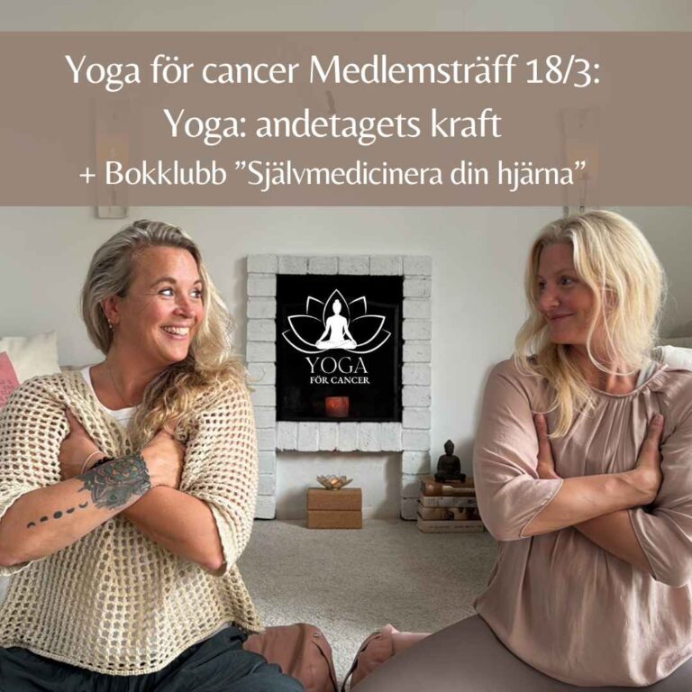 Medlemsträff – Yoga för cancer Andetagets kraft & bokklubb  18 mars